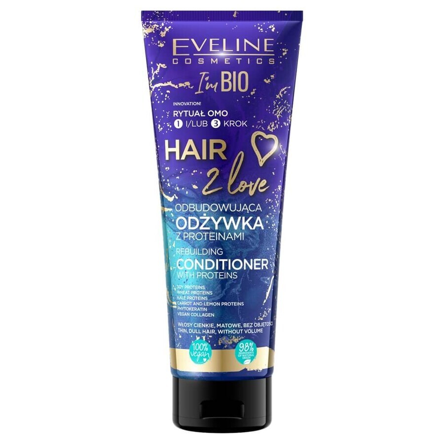 Eveline Cosmetics Hair 2 Love Reconstructieve Conditioner met Proteïnen, 250 ml