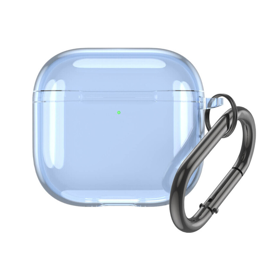 Transparent case for Airpods 4 - blue
