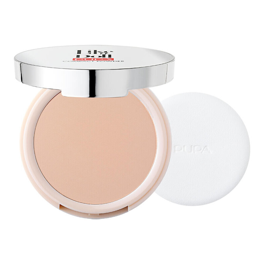 Pupa Milano Like A Doll Poudre matifiante pour peau nue 005 Golden Honey, 10 g