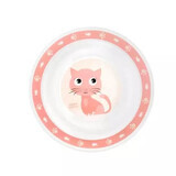 Canpol Babies Bol de Plástico 4/412 Gatito, rosa, 1 ud.
