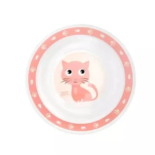 Canpol Babies Plastic bowl 4/412 Kitten, pink, 1 piece