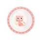 Canpol Babies Bol din plastic 4/412 Pisoi, roz, 1 buc.