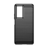 Carbon Case case Xiaomi Poco F4 5G flexible silicone carbon case black