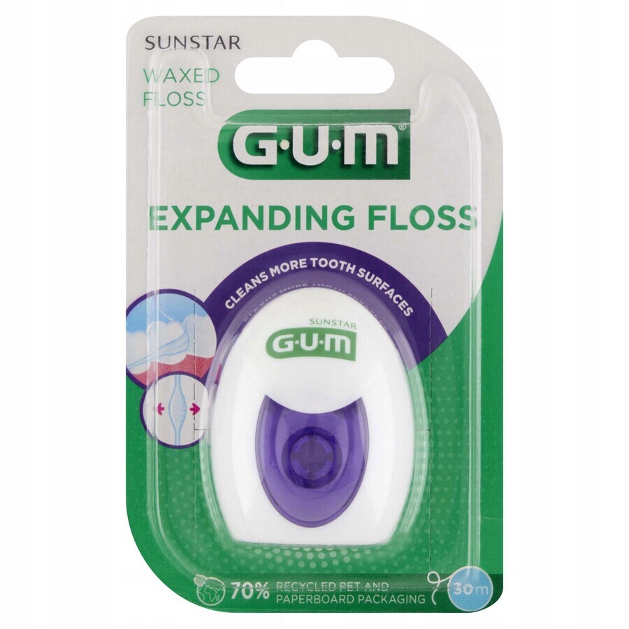 Sunstar GUM Expanding, Floss 2030, 30m