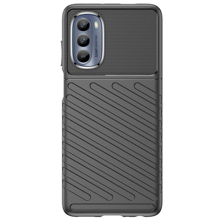 Carcasă Thunder pentru Motorola Moto G62 5G carcasă blindată din silicon negru
