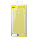 Baseus Custodia in vetro smerigliato per iPhone 13 Pro Max custodia rigida con cornice in gel trasparente (ARWS000202)