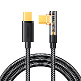 Joyroom Gaming Cable S-CC100A6 USB-C (coudé) / USB-C (droit) 100W 1.2m - noir