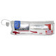 White Glo Travel Pack Whitening toothpaste + toothbrush.