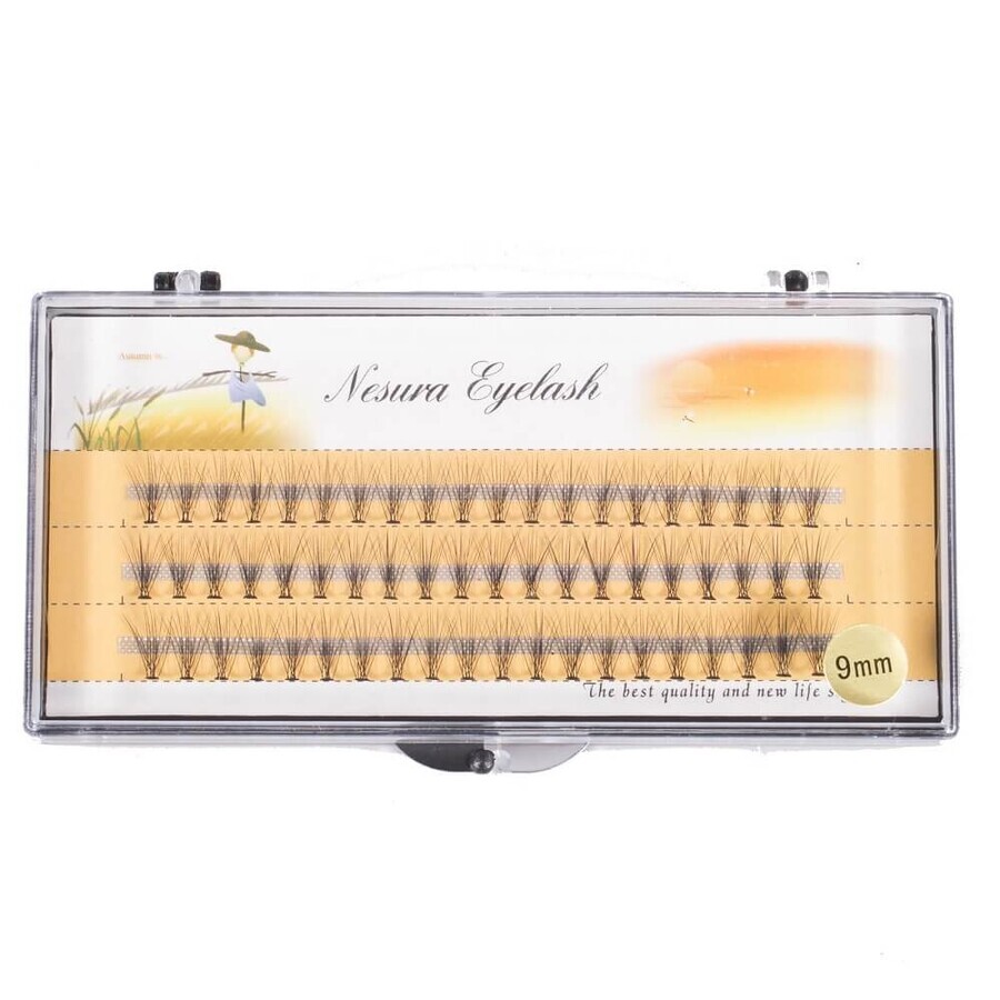 Sunone Nesura ciuffi di ciglia premium 9 mm, 60 pezzi