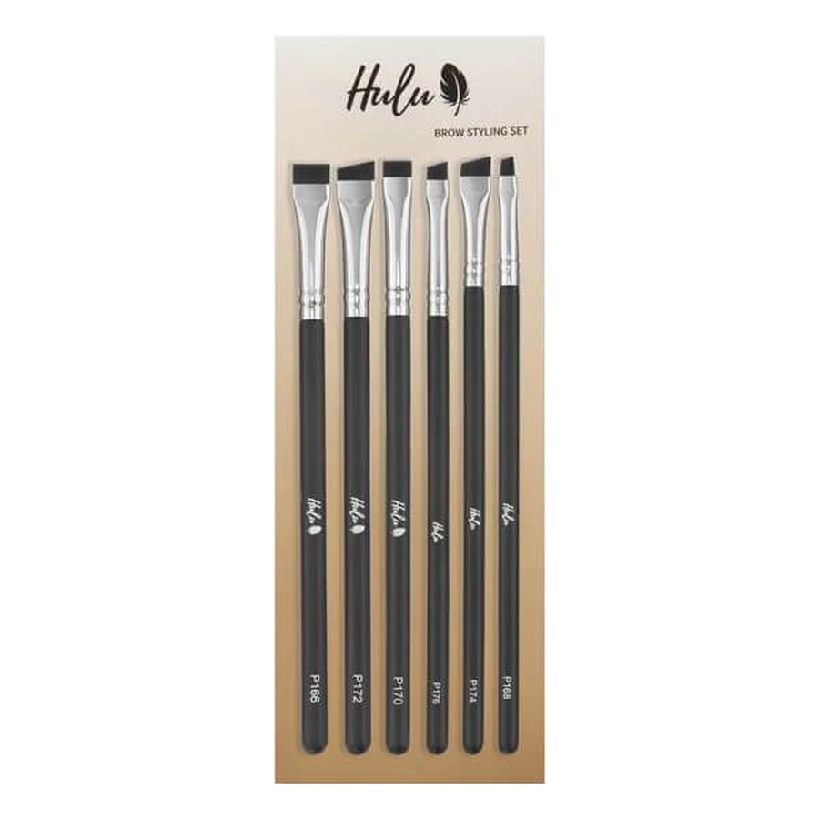 Hulu Brow Styling set of 6 brow styling brushes