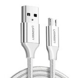 Cablu Ugreen US290 60151 USB-A / micro USB 2.4A 1m - alb
