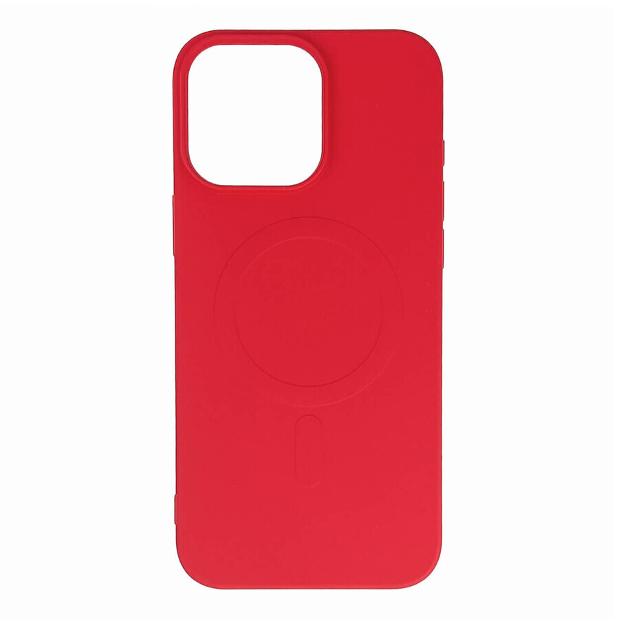 Carcasă din silicon lichid MagSafe pentru iPhone 16 Pro Max - roșu