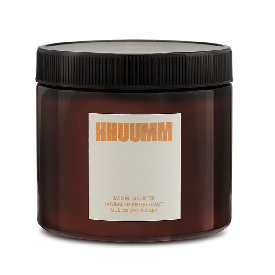 Hhuumm Mousse lavante pour le corps au jasmin et au calendula, 200 ml