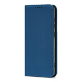 Magnet Card Case pentru Xiaomi Redmi Notă 11 Pro card portofel caz card titular albastru