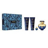 Versace Dylan Blue Pour Femme Set Eau de Parfum, 100 ml + Shower Gel, 100 ml + Body Lotion, 100 ml + Eau de Parfum Miniature, 5 ml