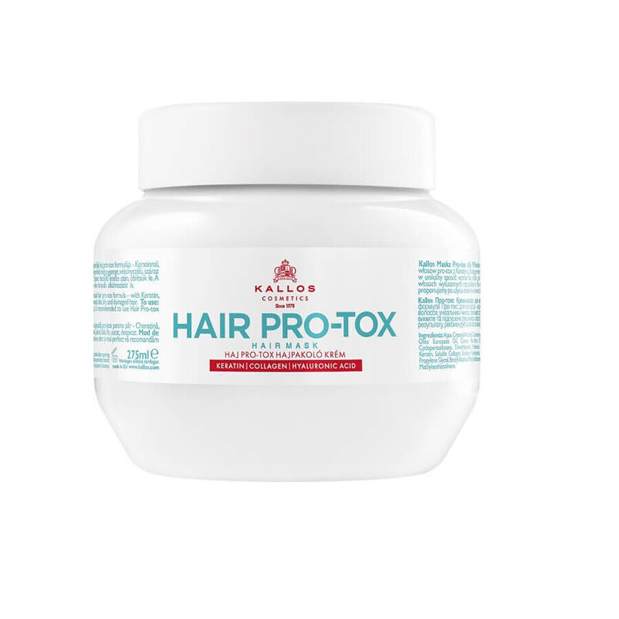 Acquista Kallos Hair Pro-Tox Maschera per capelli con cheratina, collagene e acido ialuronico, 275ml Kallos Hair Pro-Tox Maschera per capelli con cheratina, collagene e acido ialuronico, 275ml