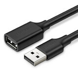 Ugreen USB (masculin) - USB (feminin) 2.0 480Mbps cablu prelungitor 1.5m negru (US103)