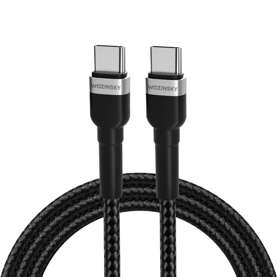 Wozinsky WNBCC1 USB-C / USB-C PD 65W cable 1 m - black.
