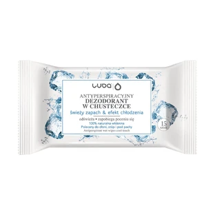 Luba Lingettes anti-transpirantes Parfum frais et effet rafraîchissant, 15 pièces