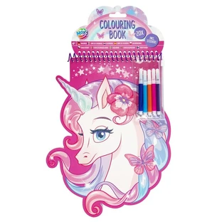 Malbuch in Tierform. Einhorn