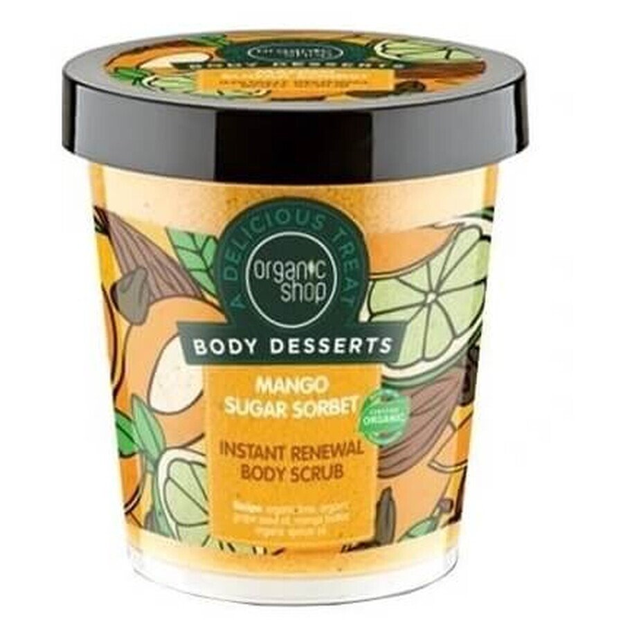 Organic Shop Body Desserts Mango Sorbet Body Scrub, 450ml