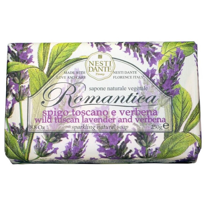 Nesti Dante Romantica Lavendel und Eisenkraut Seife, 250 g