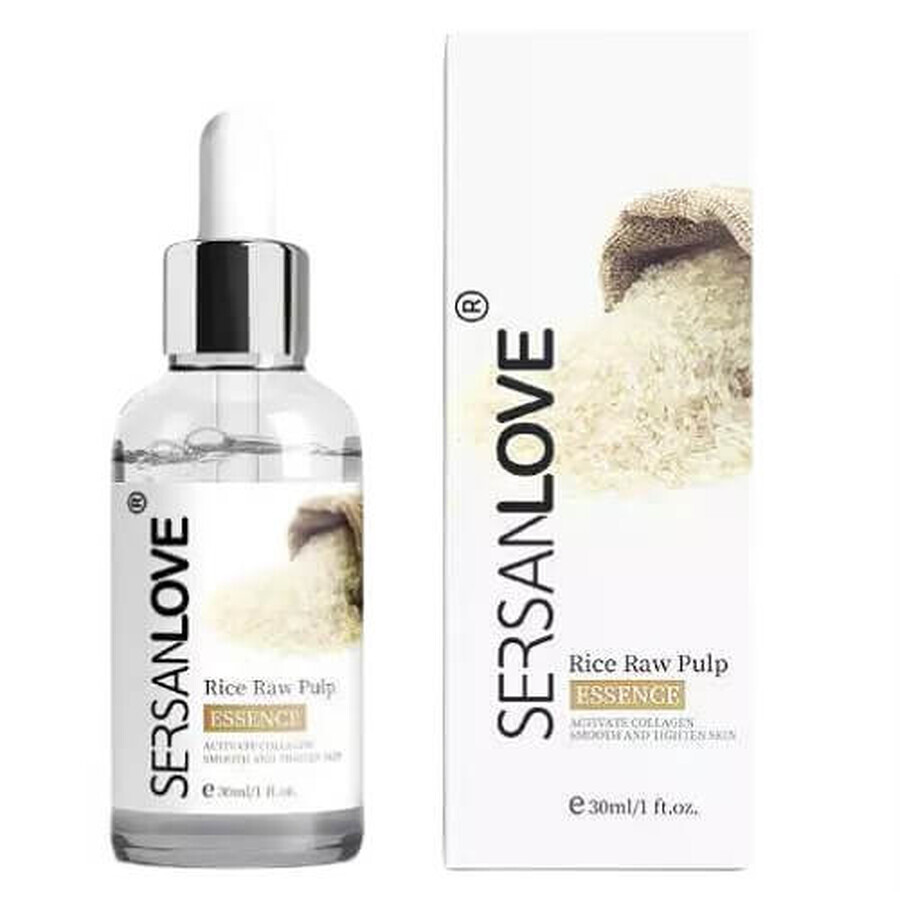 SersanLove sérum anti-âge à l'extrait de riz et à l'acide hyaluronique, 30 ml