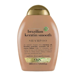 OGX Ever Straightening + Brazilian Smoothing Shampoo mit brasilianischem Keratin, 385 ml