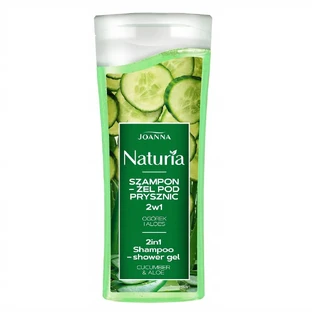 Joanna Naturia Shampoing-gel pour la douche 2en1 Concombre et Aloe Vera, 100 ml