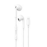 Dudao X14PROL-W1 hoofdtelefoon voor in de oren met Lightning-connector wit (X14PROL-W1)