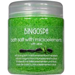 BingoSpa Badesalz mit Spurenelementen und Aloe vera, 550 g