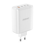 GaN Dudao A140EU USB-A / 3xUSB-C PD 140W netvoeding oplader - wit