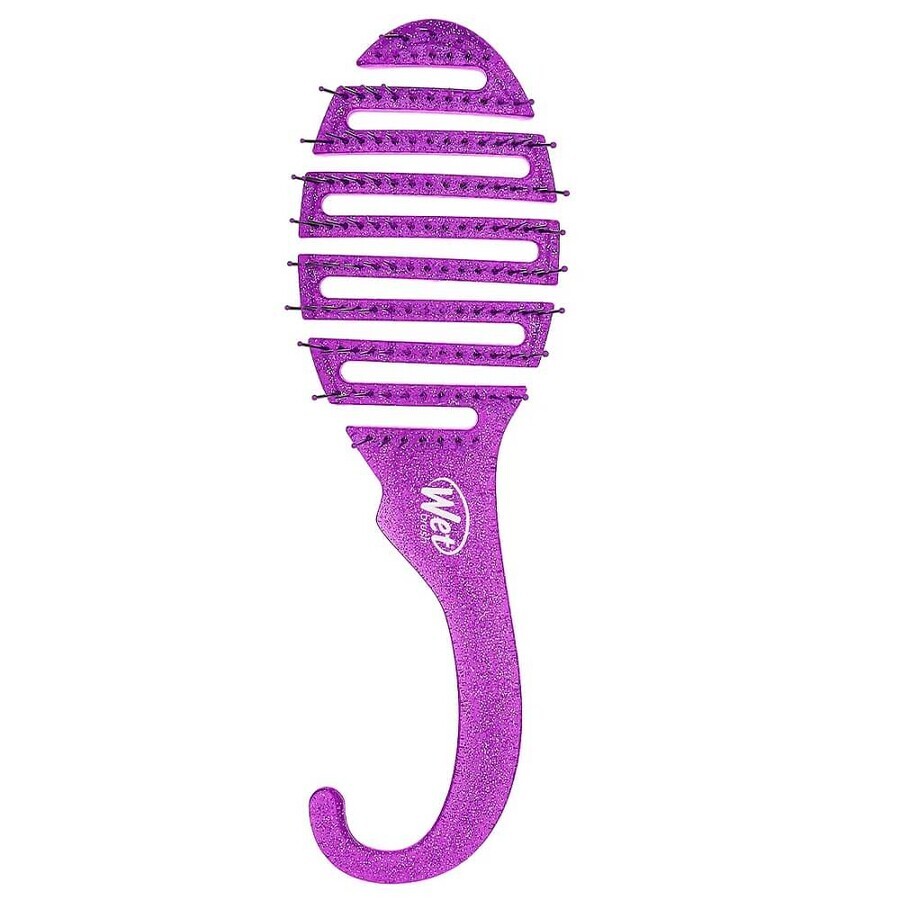 Perie umedă de duș Perie de păr Purple Glitter