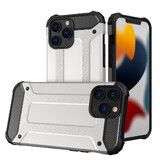 Hybrid Armor carcasă hibridă blindată pentru iPhone 13 Pro argintiu