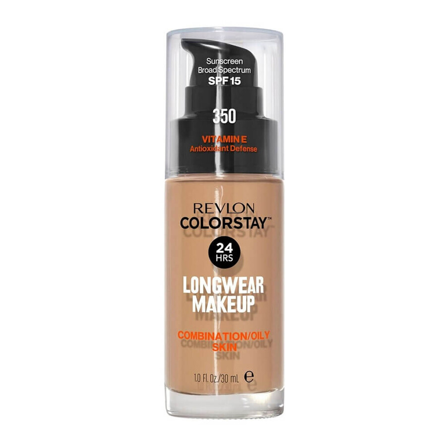 Revlon ColorStay SPF15 Fond de teint pour peaux mixtes et grasses 350 Rich Tan, 30 ml
