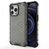 Husă blindată Honeycomb cu ramă din gel iPhone 13 Pro negru
