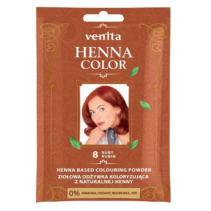 Venita Henna Color Kruidenkleurconditioner met natuurlijke henna 8 Robijn