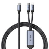 Joyroom Speedy Series S-A21 2in1 USB-C - Câble USB-C / Lightning 100W 1,5m - noir