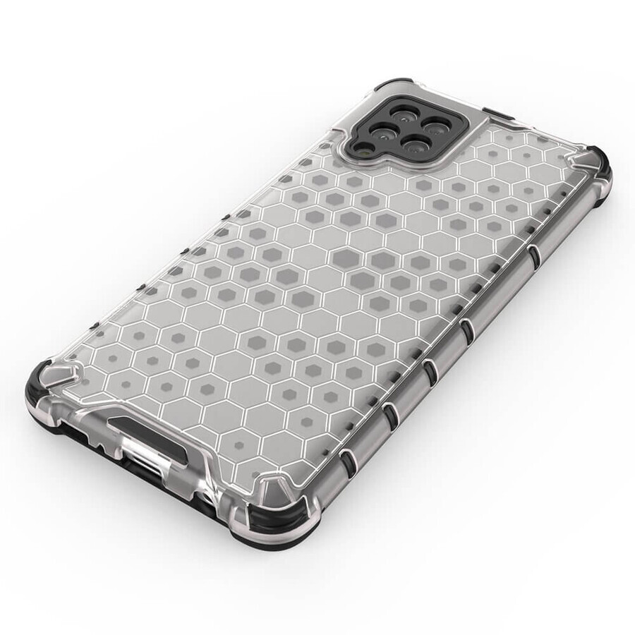 Etui blindé en nid d'abeille avec cadre en gel Samsung Galaxy A42 5G noir