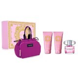 Versace Bright Crystal Eau de Toilette, 90 ml + Shower Gel, 100 ml + Body Lotion, 100 ml + cosmetic bag