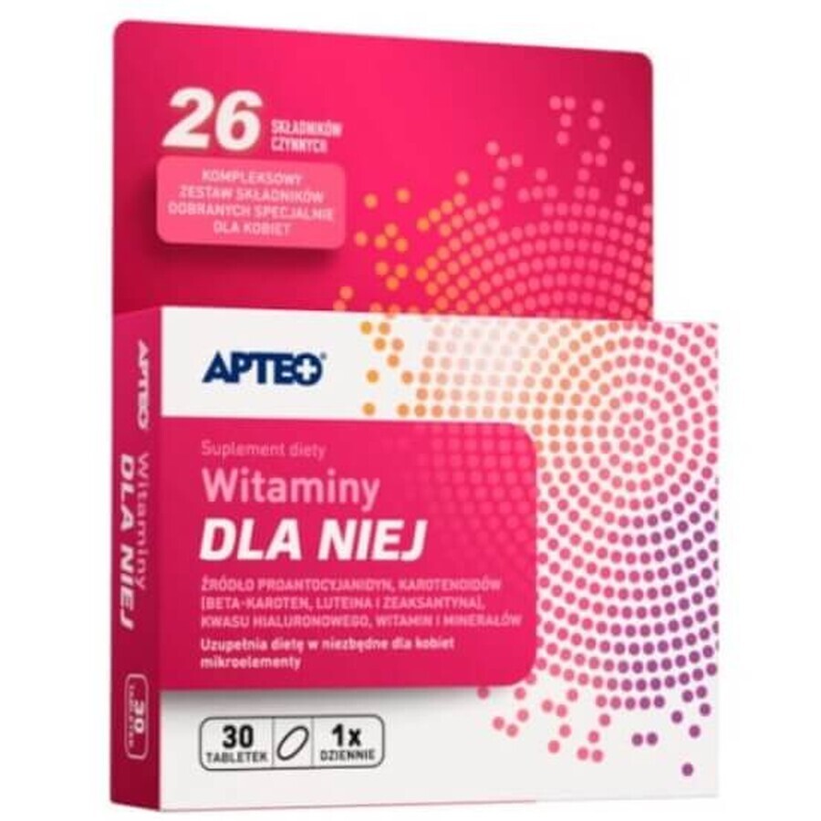 Apteo Vitamins for Her, 30 tablets