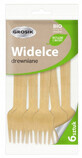 Jan Niezbędny Wooden disposable forks, 6 pieces
