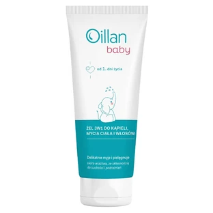 Oillan Baby 3-in-1 Bad, Körperpflege und Haargel ab 1 Tag, 100 ml