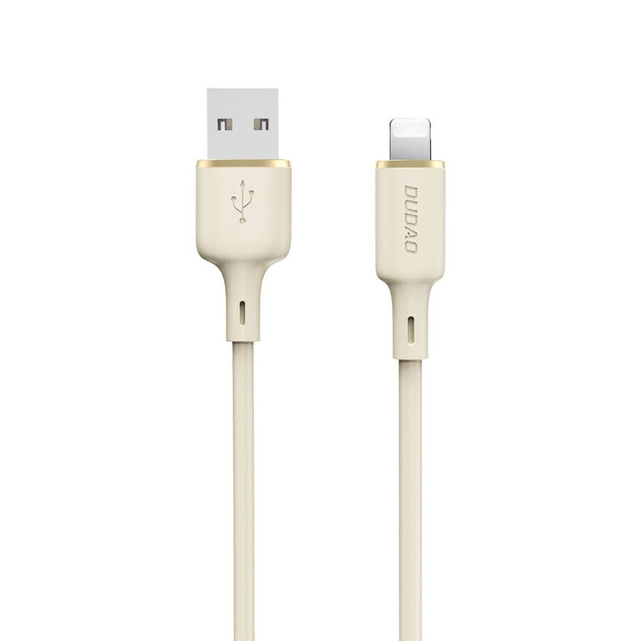 Dudao L7SL USB-A - Lightning 5A 1m cable - beige