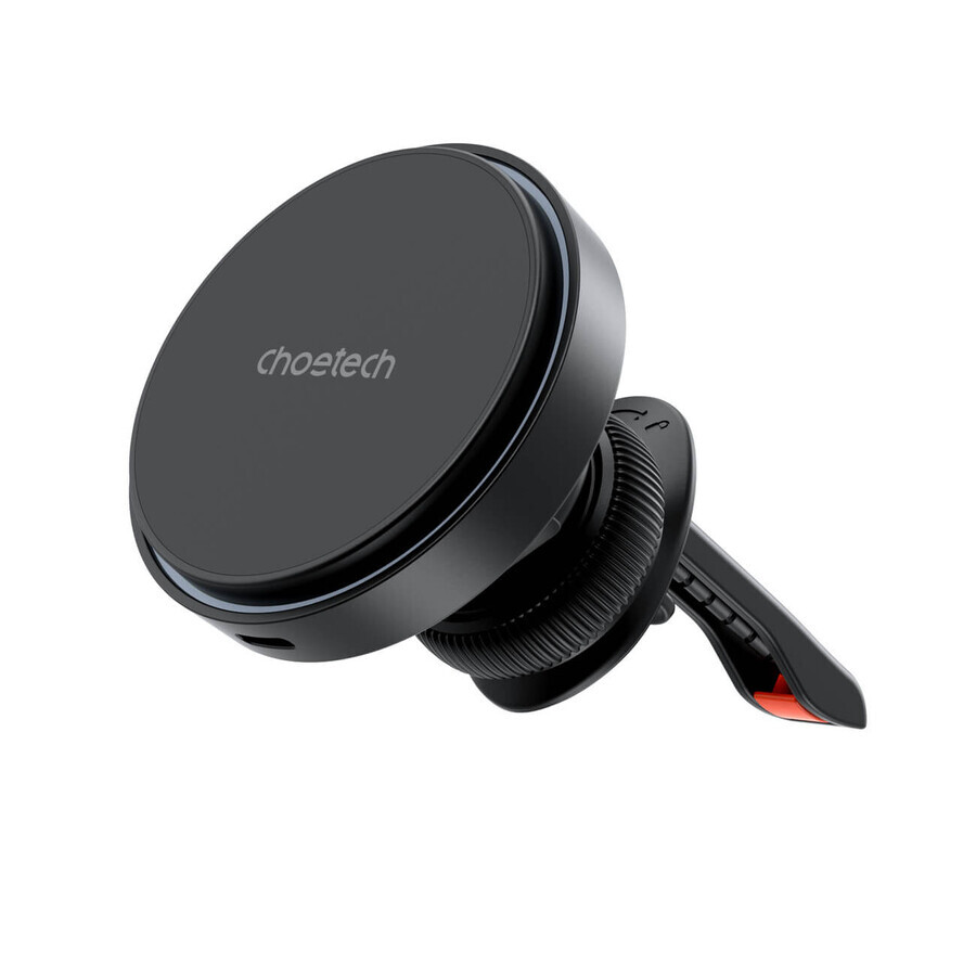 Suport magnetic Choetech T205-F cu încărcător inductiv 15W pentru grila parbrizului - negru