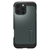 Spigen Tough Armor MagSafe Gehäuse mit Ständer für iPhone 16 Pro - grün