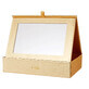 Jessup Scatola organizer per il trucco con specchio oro