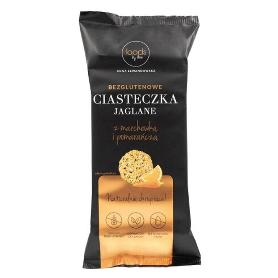 Foods by Ann, Biscotti di miglio senza glutine alla carota e arancia, 100g