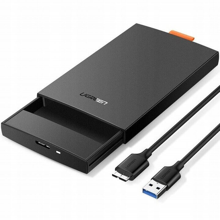 Ugreen SSD / HDD carcasă 2.5 USB 3.0 SATA negru (CM237)