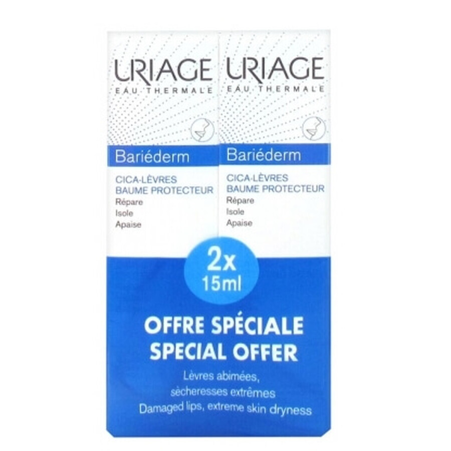 Acquista Uriage, Balsamo labbra Bariederm, 2 x 15 ml Uriage, Balsamo labbra Bariederm, 2 x 15 ml